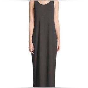 Eileen Fisher Wool Midi Tank Dress-Brown